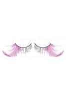 Ресницы черно-розовые