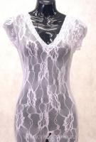 Боди комбинезон белый с рукавами