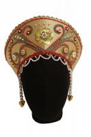 Золотистый круглый кокошник