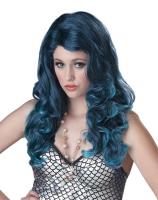 Синий парик русалки
