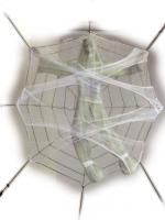 Подвесная паутина с жертвой