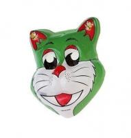 Маска кота зеленая