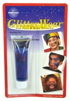 Голубые блёстки для лица и тела